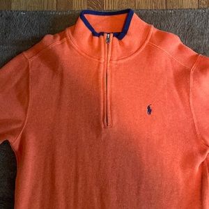 Polo Ralph Lauren Boys Orange Quarter Zip